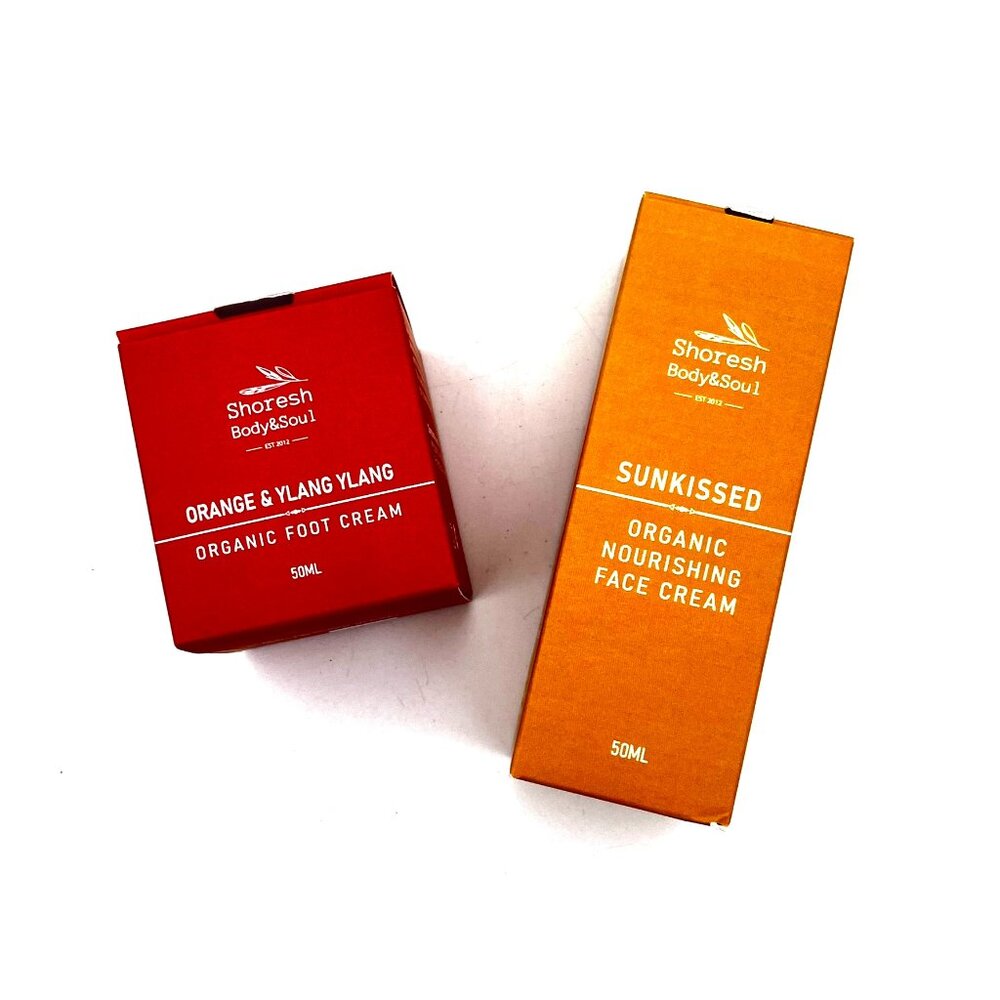Made in Israel - Shoresh Body&Soul Foot and Face Cream Set